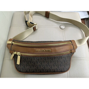 Michael Kors body bag Waist bag Brown PVC unisex